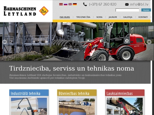 Baumaschinen Lettland, SIA